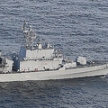 韓国海軍の「広開土大王(クァンゲト・デワン)」級駆逐艦。火器管制レーダーの照射が問題になっている(防衛省ウェブサイトから)