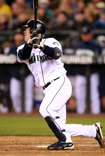 城島健司 マリナーズ時代の実使用バット 証明シール付き ○城島健司