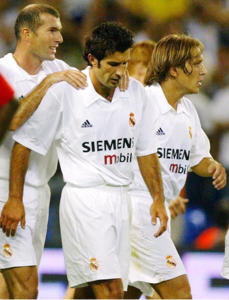 ジダン、フィーゴの生写真