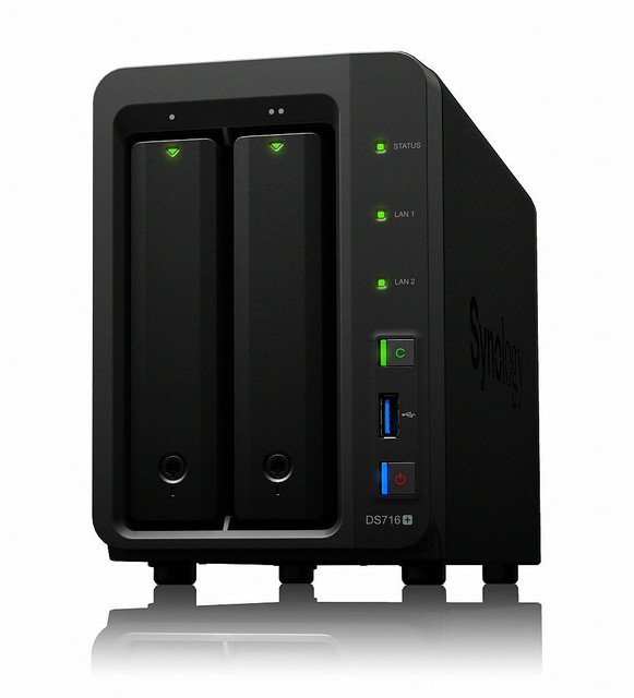 SynologyからインテルCPU搭載の高性能NASサーバー「DiskStation DS716+」