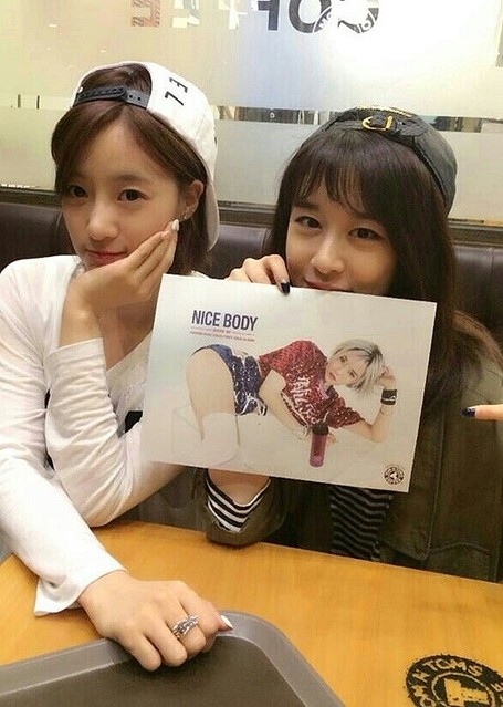 T-ARA ウンジョン＆ジヨン、ソロ活動中のヒョミンを応援“すっぴんも