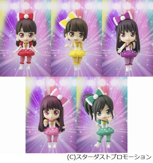 ももクロchibi-arts フィギュア5体セット セット購入特典レア台座付き ももクロchibi-arts フィギュア5体セット セット購入特典レア台座付き も