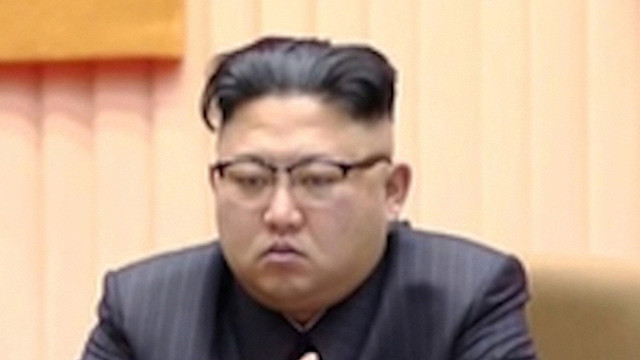 金正男氏殺害の直後、暗い表情を見せた金正恩氏（朝鮮中央テレビ）