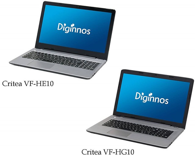 ドスパラより「Skylake」を搭載したハイスペックノート「Critea VF-HE10」「Critea VF-HG10」