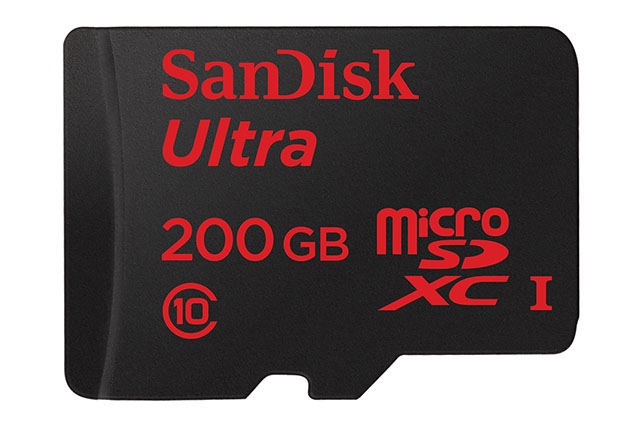 「microSDX UHS-Iカード」は世界初の200GBという大容量