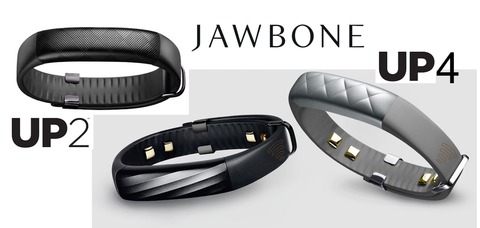 Jawbone Nfcによるモバイル決済にも対応したリストバンド型活動量計 Up4 とより小型 計量になった Up2 を発表 ライブドアニュース