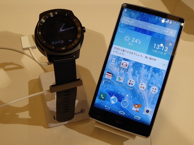 ���ܤǤϡ�au +1 collection�פȤ����о졪�ե�߷�ͭ��EL�ǥ����ץ쥤�����륹�ޡ��ȥ����å���LG G Warch R�פ�̿���ư��ǥ����å��ڥ�ݡ��ȡ�