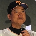 野村氏に厳しいコメントを浴びた巨人の原辰徳監督©BASEBALLKING