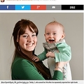 母乳を吸わなくなった息子のおかげで乳がんが発覚した母（出典：http://metro.co.uk）
