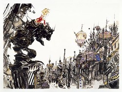 ��FINAL FANTASY IV ����ŷ������ɽ���ʡ����٤�����̩�������ư���Ū��ɽ���Ϥ˻פ鷺©��Τ�/(C)YOSHITAKA AMANO