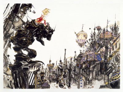 ��FINAL FANTASY IV ����ŷ������ɽ���ʡ����٤�����̩�������ư���Ū��ɽ���Ϥ˻פ鷺©��Τ�/(C)YOSHITAKA AMANO