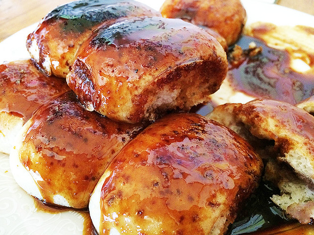 グンマー最強のB級グルメ「焼きまんじゅう」オリタ焼まんじゅう店 高崎