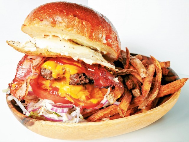 BEKERY 燈 LAMP ダブルチーズパティーバーガー ベーコン 目玉焼き 1300円 