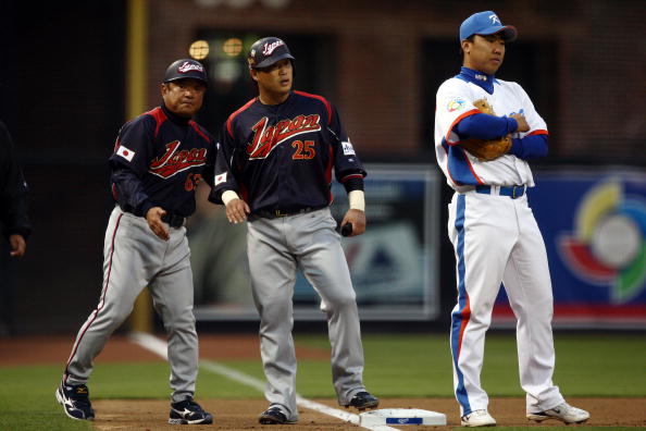 09ǯ����2��WBC�Ǥϡ�����������ݥ������������ܤ�Ϣ�Ƥ˹׸�����������ι����������ʺ�ü�ˡ�Getty images��