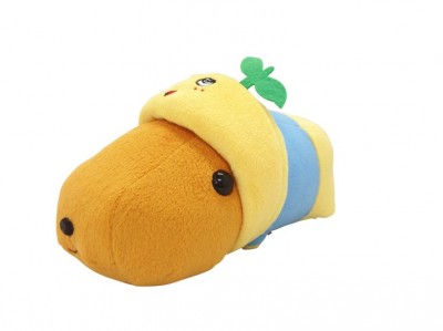 2015年1月に10周年を迎えるカピバラさんがふなっしーの着ぐるみを着たぬいぐるみ(税抜2000円)/(C)TRYWORKS (C)ふなっしー