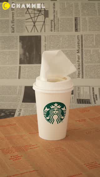 スタバカップを再利用！簡単ティッシュボックス