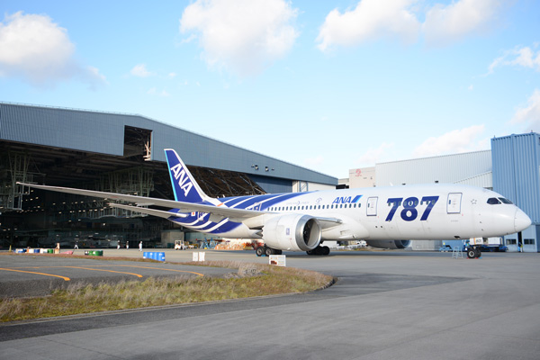フォトレポート】ボーイング787型機、日本初のリペイント作業 JA801Aの