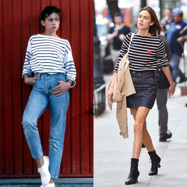 新旧セレブがお手本 ボーダートップスをフレンチシックにアップデート Peachy ライブドアニュース