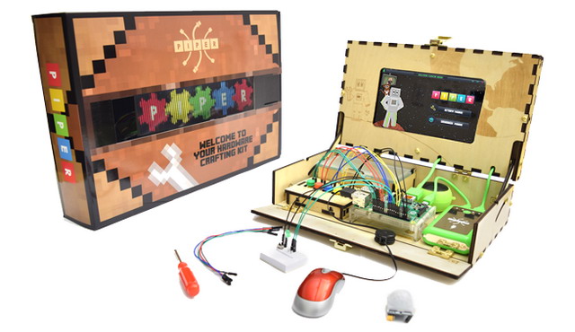リンクス、「マインクラフト」とRaspberry Piで電子工作を学ぶツールボックスを発売