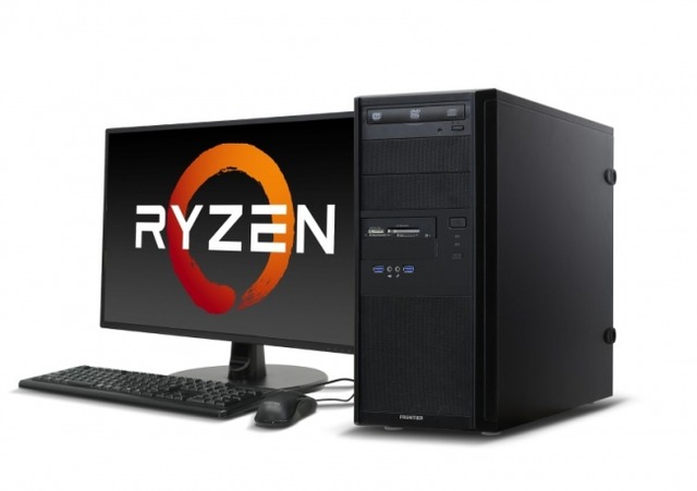 インバースネット、Ryzenシリーズ搭載デスクトップパソコンを発売