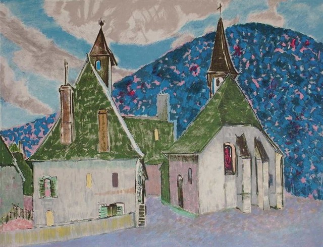 日本人の心で、フランスを詩う画家!村山密展「ムルロ工房のオリジナルリトグラフ」【Art Gallery M84】