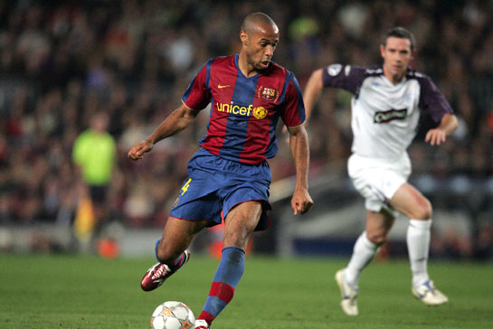 ティエリ・アンリ バルセロナ ／ 欧州CL・予選リーグ - ライブドアニュース