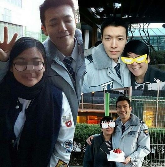 入隊中”SUPER JUNIOR シウォン＆ドンヘ、イケメン警察の優しい笑顔