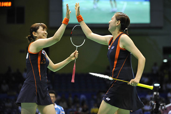 潮田玲子、小椋久美子（オグシオ） ／ 北京五輪 バドミントン (2008年8
