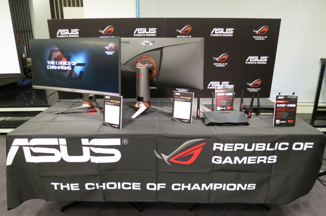 ゲームに対応する無線LANルータと液晶ディスプレイをASUS JAPANが発表
