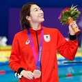 アジア大会50メートルバタフライで銅メダルを獲得した池江璃花子【写真：Getty Images】