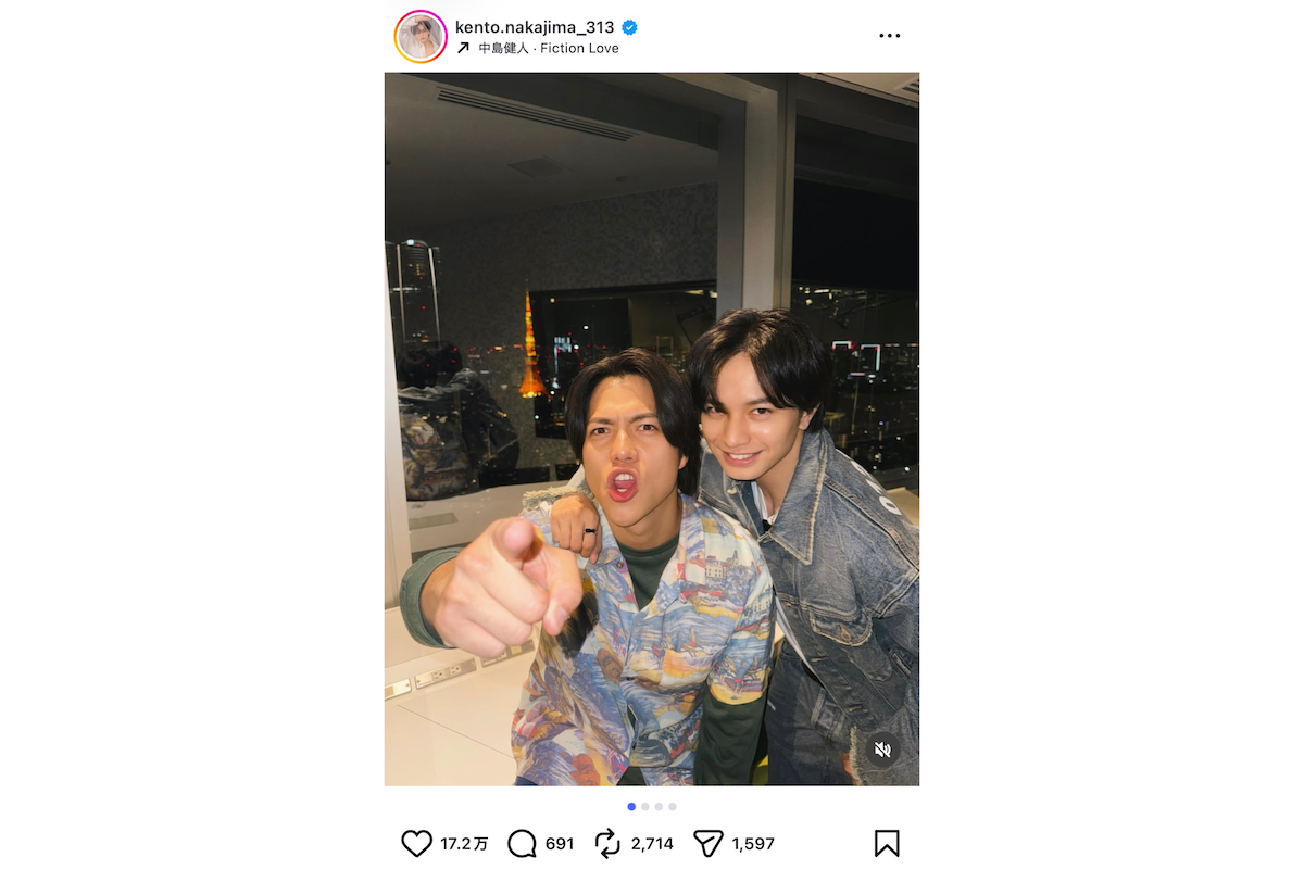 中島健人 公式Instagramより