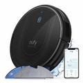 Anker Eufy RoboVac G10 Hybrid（ロボット掃除機）【スマート・ダイナミック・ナビゲーション / 2-in-1 吸引・水拭き両用/Wi-Fi対応/超薄型 / 2000Paの強力吸引 / 静音設計/自動充電/フローリング用】(ブラック)