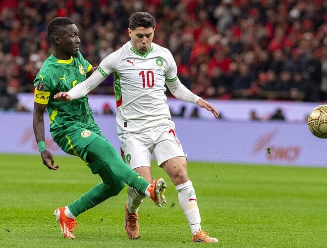 モロッコはブラヒム（右）のPK失敗が痛恨だった。(C)Getty Images