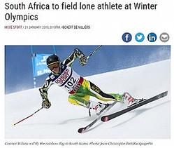 ʡ륽ꡢեꥫʿؤءʲϡIOL2018ǯ131աSouth Africa to field lone athlete at Winter OlympicsסPhoto: Jean-Christophe Bott/BackpagePixˡ٤Υ꡼󥷥åȡ