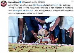 100ĥ븤ʲϡImran Khan2022ǯ623TwitterA man threw an extravagant birthdayparty for his petdogס٤Υ꡼󥷥åȡ