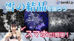 【動画あり】雪の結晶をスマホで撮ってみた！