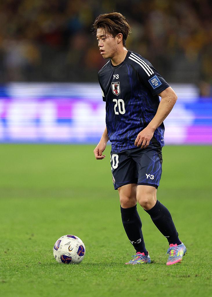 ありがとうadidas！日本代表デビューの俵積田晃太、「TAWA​RATSUMIDA