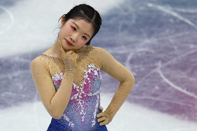 銅メダルを獲得した17歳の中井亜美【写真：ロイター】