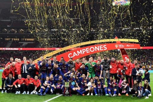 バルセロナが史上初のスペイン国王杯4連覇 5−0の快勝で強さを誇示