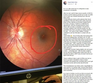����˷꤬�����Ƥ��ޤä��ܡʲ����ϡ�Gayle Kelly Hole��2019ǯ9��17����Facebook��So I��m in utter shock but I��m writing this to raise awareness to all parents.�ס٤Υ����꡼�󥷥�åȡ�