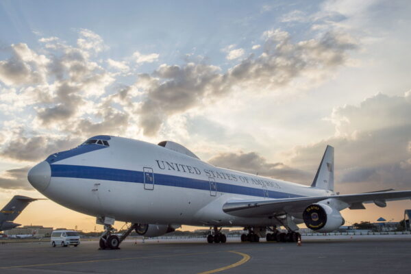 E-4B「ナイトウォッチ」国家緊急空中指揮所（画像：アメリカ空軍）。