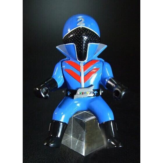 秘密戦隊ゴレンジャー』ゼンマイ式三輪車に乗ったソフビフィギュア「EX