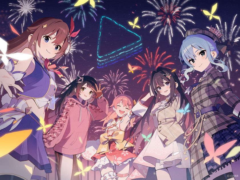 画像】花火×ドローン×ホロライブの楽曲が奏でる夜空の