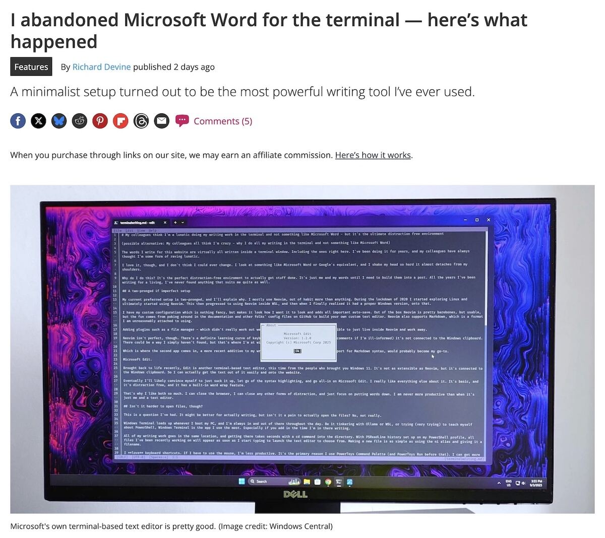 Windows Central記者が書く環境