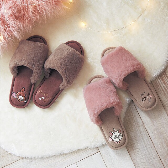 マリーとバンビデザイン ベルメゾン ディズニー 洗えるもふもふファーサンダルスリッパ ライブドアニュース