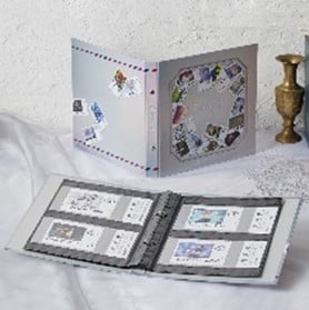 ミッキー、エルサ、アイアンマンが描かれたプラチナカラーの券面