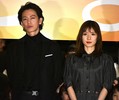 映画『ひとよ』の公開記念舞台あいさつに登壇した（左から）佐藤健、松岡茉優 （C）ORICON NewS inc.