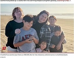ϥޥͭ̾ʥӡˬ졢ĬڤǤƻҡƤϻҤɤ⤿̤򽦤äƤȻפǤʡNew York PostMom fined 88K after kids collect 72 clams from California beach thinking they were seashells: Ruined our tripǡסKFSN-TVˡ٤