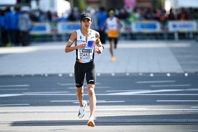 日本人1位でフィニッシュした大迫傑【写真：中戸川知世】