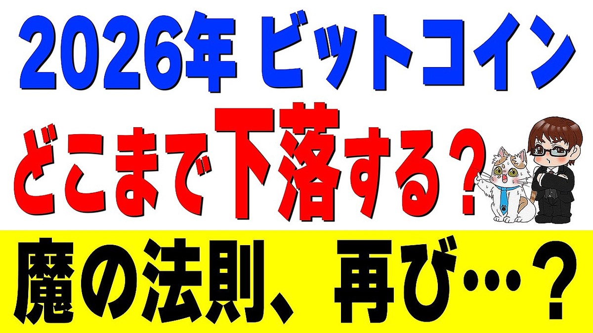 ビットコイン、2026年は80％の暴落へ？価格変動の仕組みと予測を解説